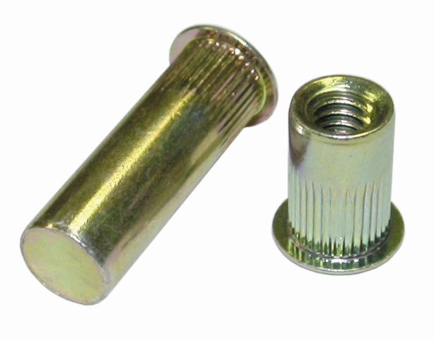 AELS8-616-150 Low Profile Head, Round Body, Knurled Open End, 3/8