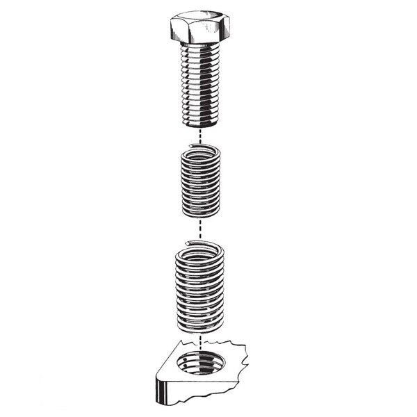Twinsert Screw Insert Kit 5745-14CN195 Heli-Coil® Twinserts® Screw-Lock Insert, M14X1.5: 1-1/2 Dia.